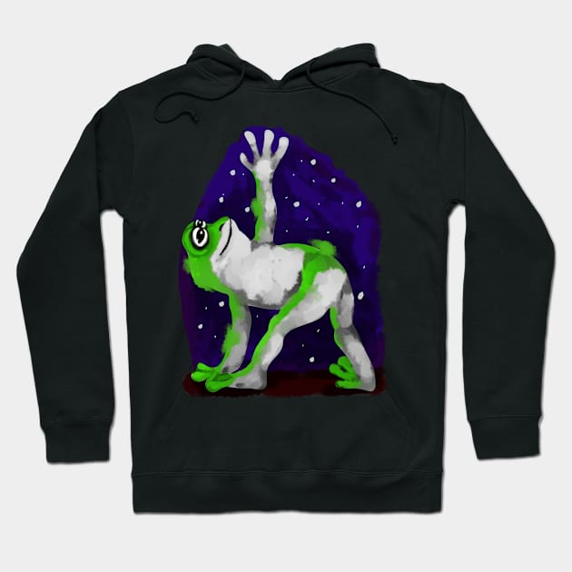 Yoga frog Hoodie by Antiope